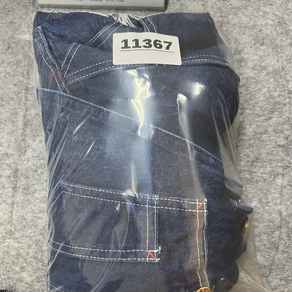 Men's Dark Blue Denim Overalls - Classic Workwear - Picture 11 of 11